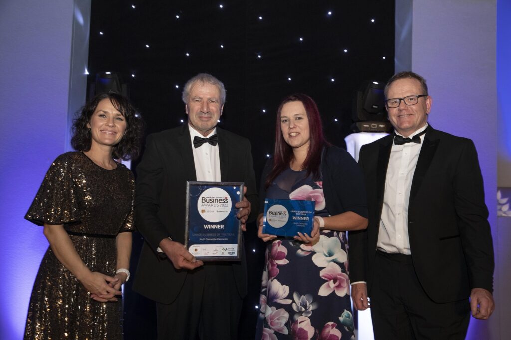 Large Business of the Year - sponsored by Bla Translation - went to South Caernarfon Creameries at the Daily Post Business Awards at Bangor University
