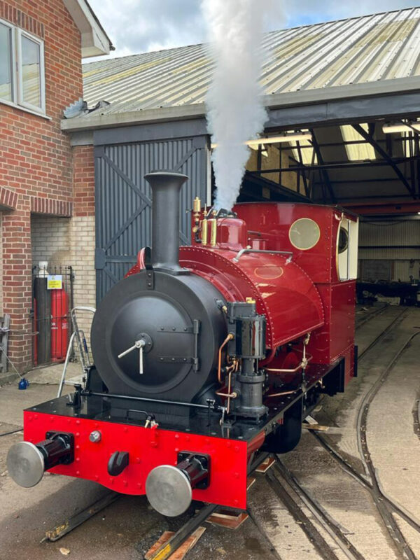 Falcon No. 10 in steam. 30.08.2023