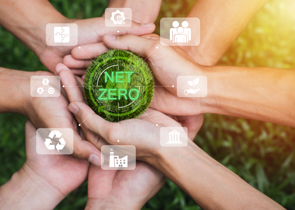 Hands adult Teamwork harmony Holding earth on hands. Net zero an
