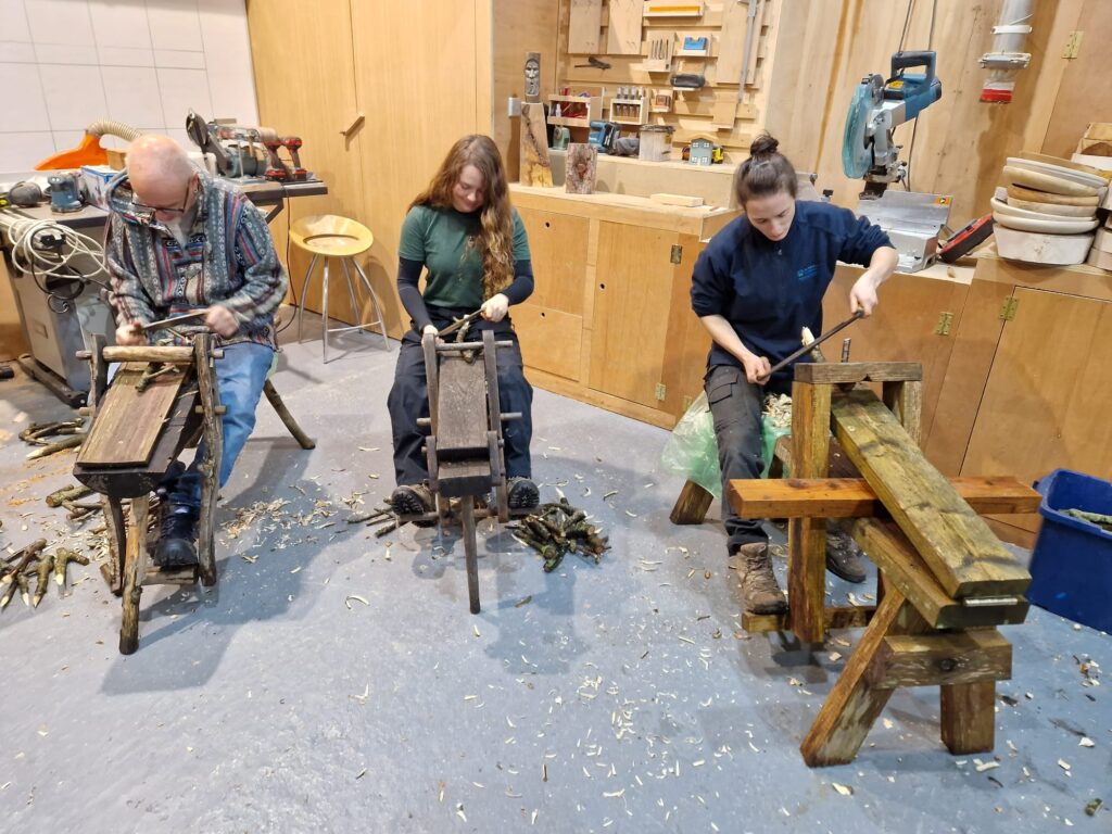 willow peg making