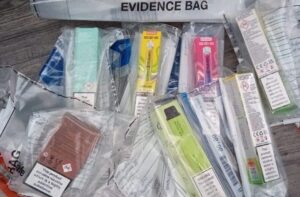 Confiscated Vapes
