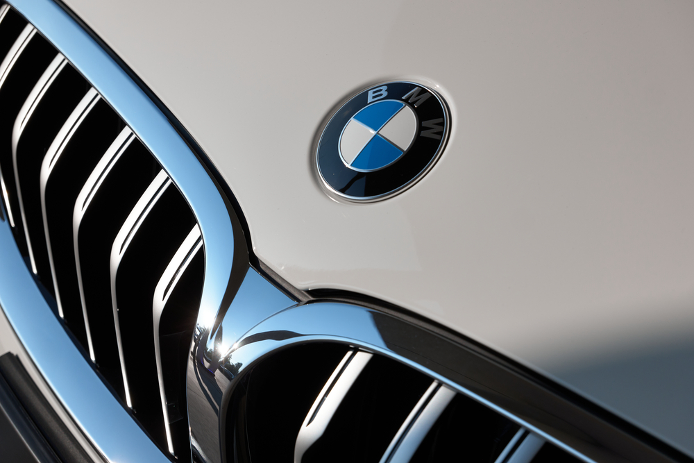 Grill of the BMW 8 series. Katowice, Poland- 06.07.2019