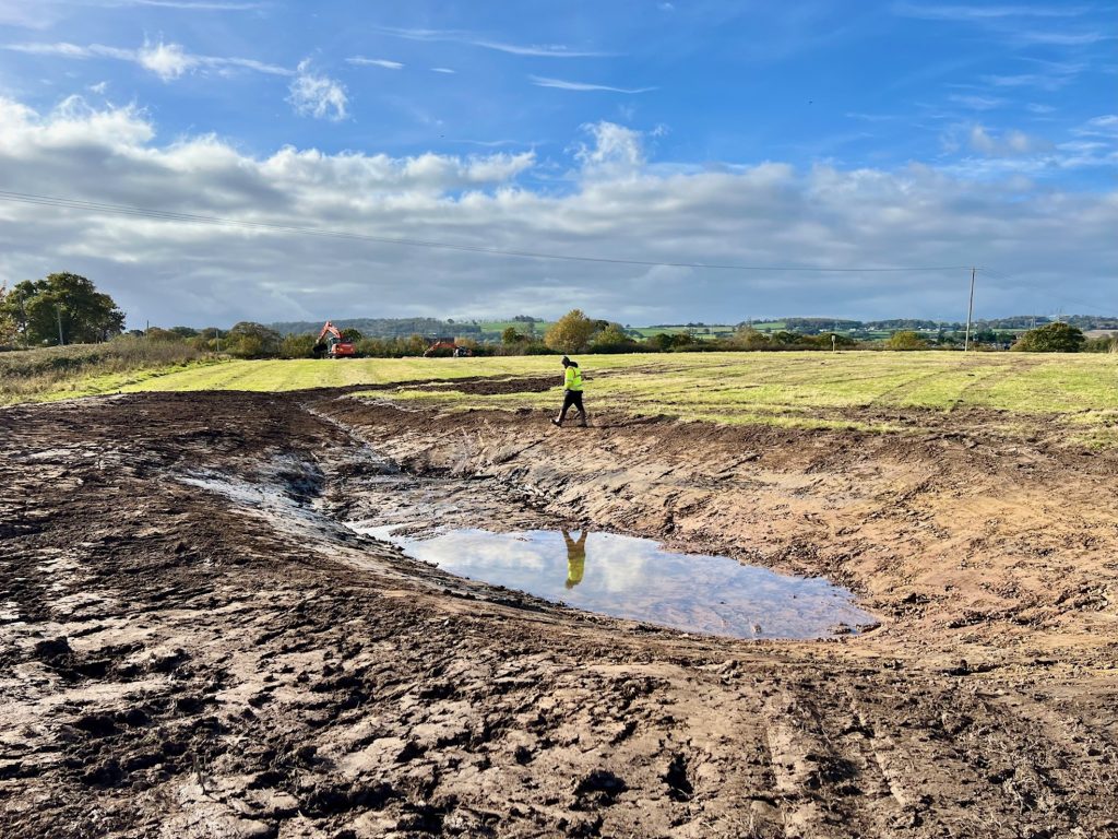 Green Gates work started wetland