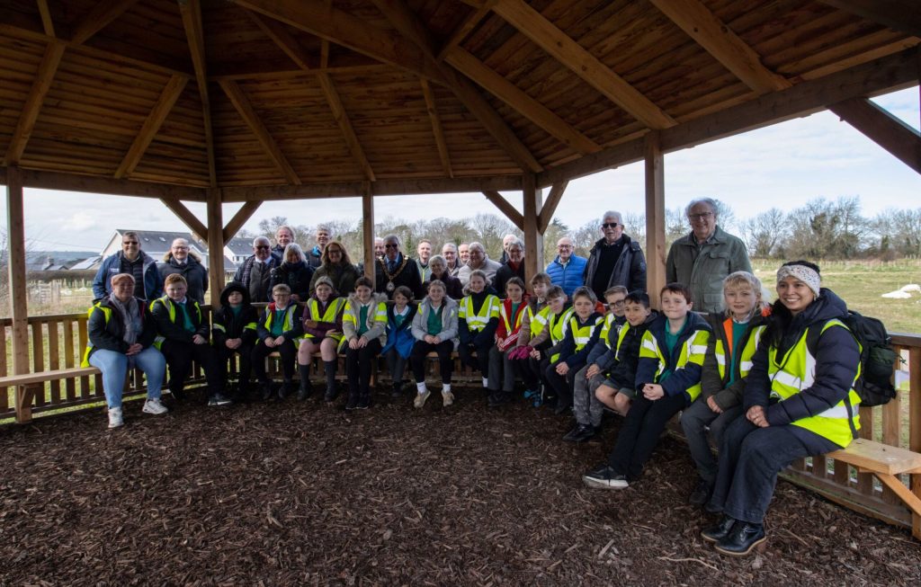 21.03.25_Henllan children thanked for village nature support_pic 1