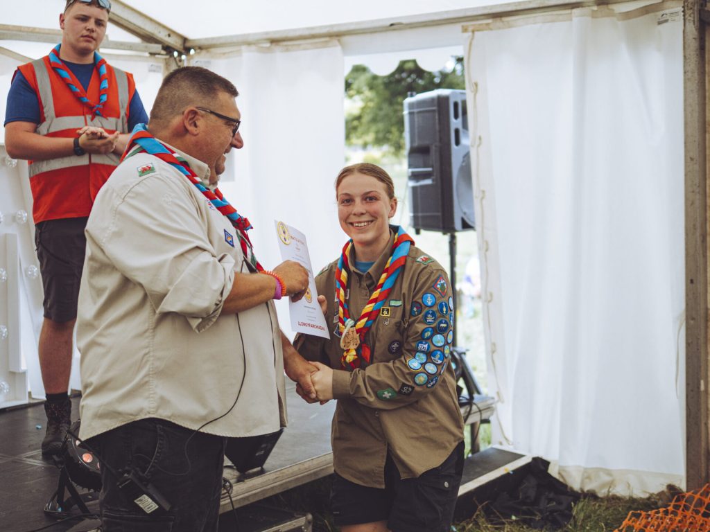 Lily receiving her award art Awesome
