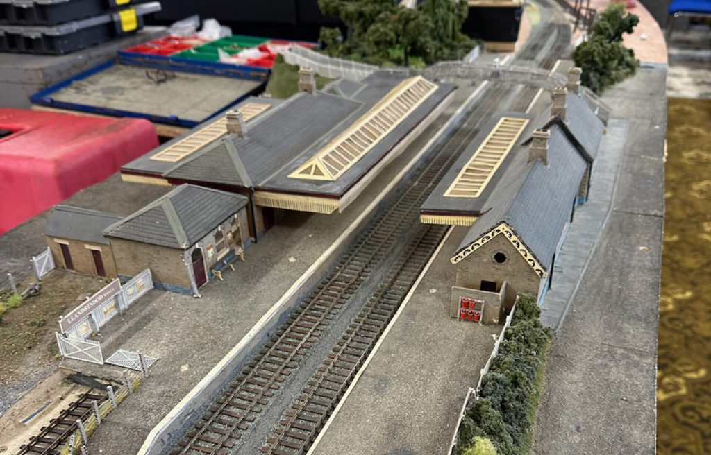 Model railway layout of Llandod