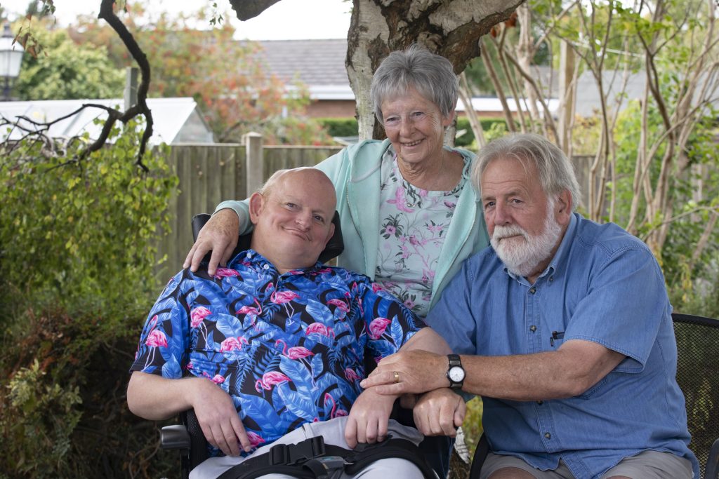 Anheddau; Pictured are Sheila and Mike Meadows with their son Gareth, 46.