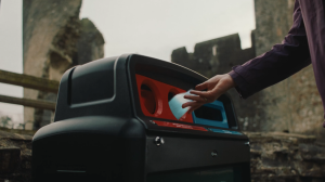 Bottle into bin